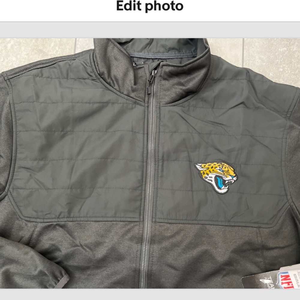 NFL Official Licensed Adult Full Zip Pockets Soft Fleece Jacket Jaguars 2XL & XL - Picture 5 of 9